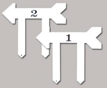 Minigolf Course Direction Arrows with Legs (1 - 9)